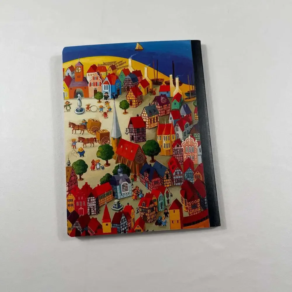Village and People Lined Notebook Journal